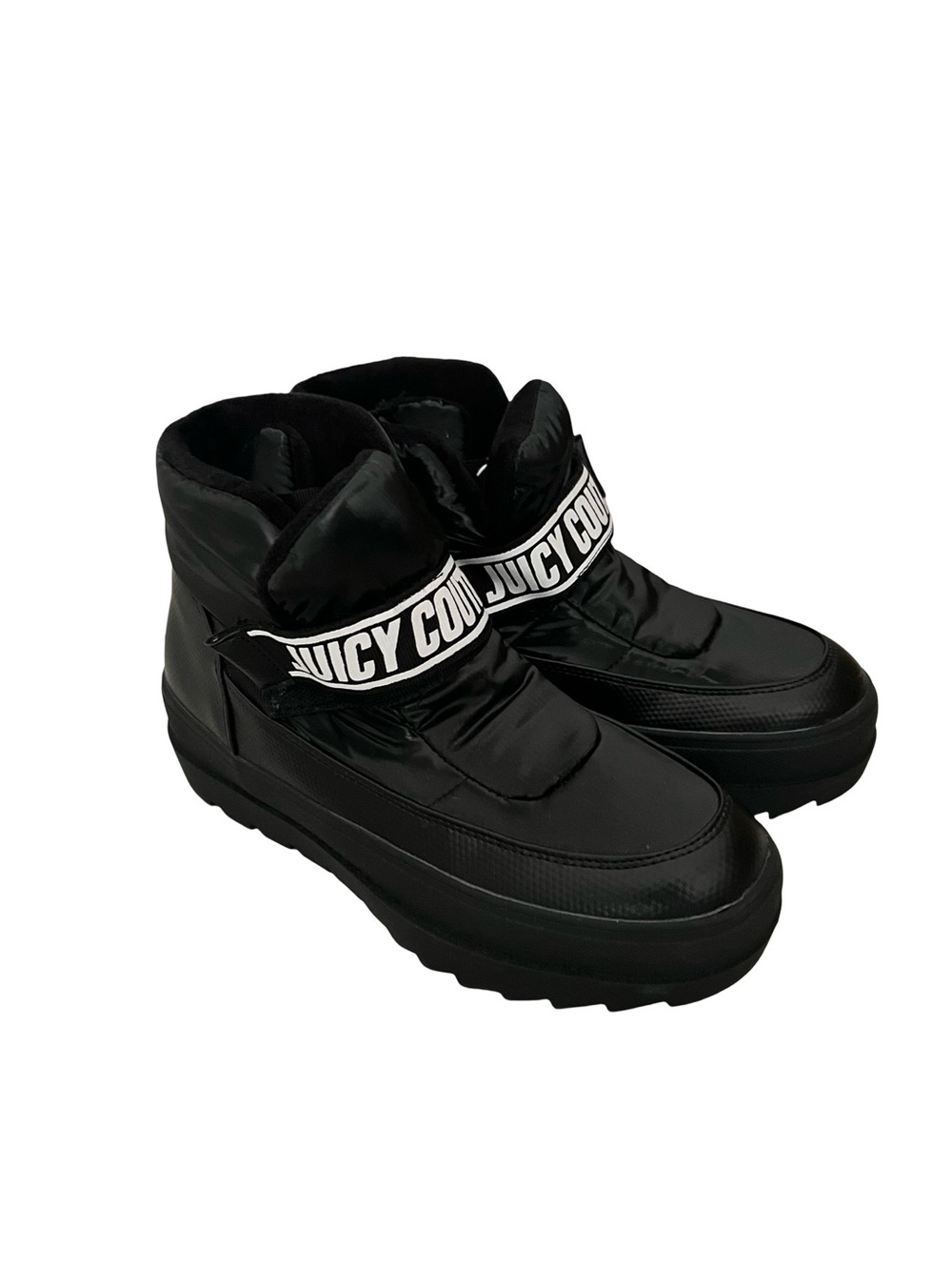 Juicy Couture Veronica Black Platform Winter Boots Size 8 Puffer Snow - Picture 2 of 5